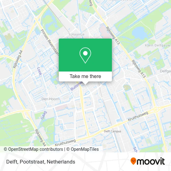 Delft, Pootstraat map