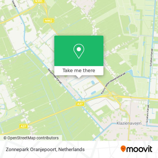 Zonnepark Oranjepoort map