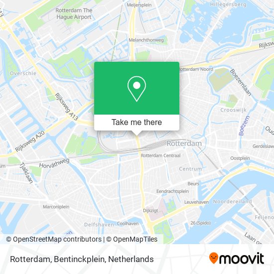 Rotterdam, Bentinckplein Karte