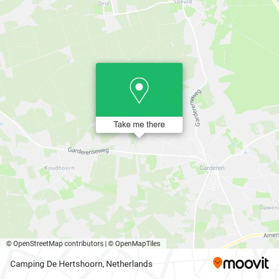 Camping De Hertshoorn map
