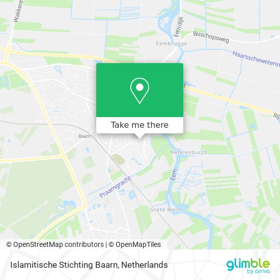 Islamitische Stichting Baarn Karte