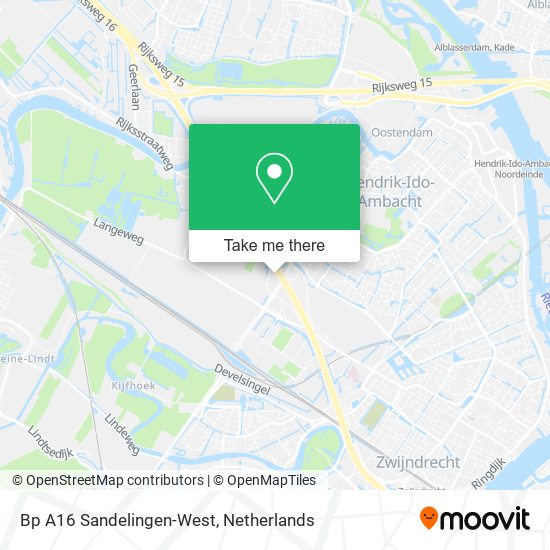 Bp A16 Sandelingen-West map