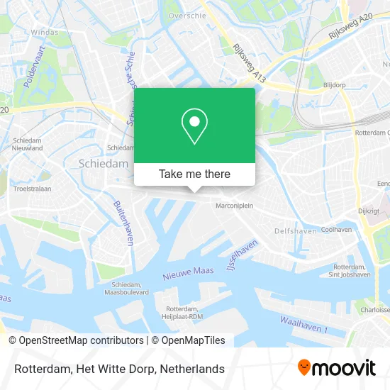 Rotterdam, Het Witte Dorp map
