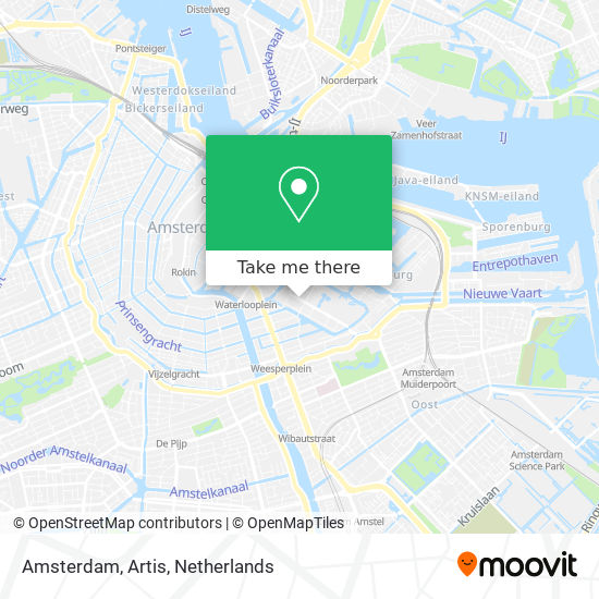 Amsterdam, Artis map