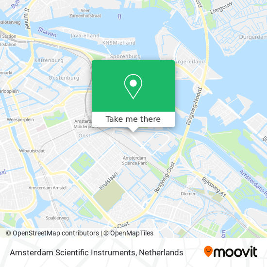 Amsterdam Scientific Instruments map