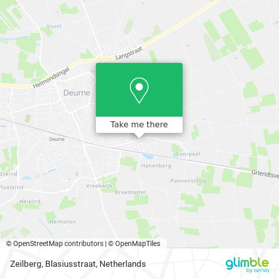 Zeilberg, Blasiusstraat map