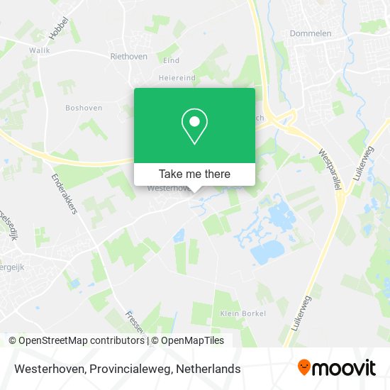 Westerhoven, Provincialeweg map