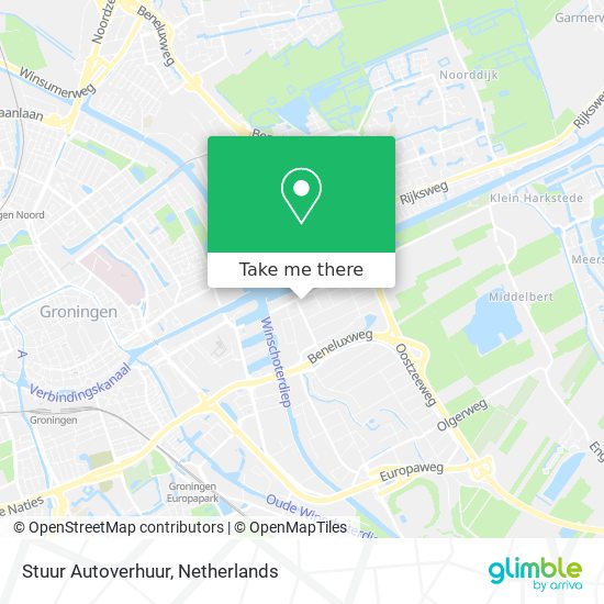 Stuur Autoverhuur map