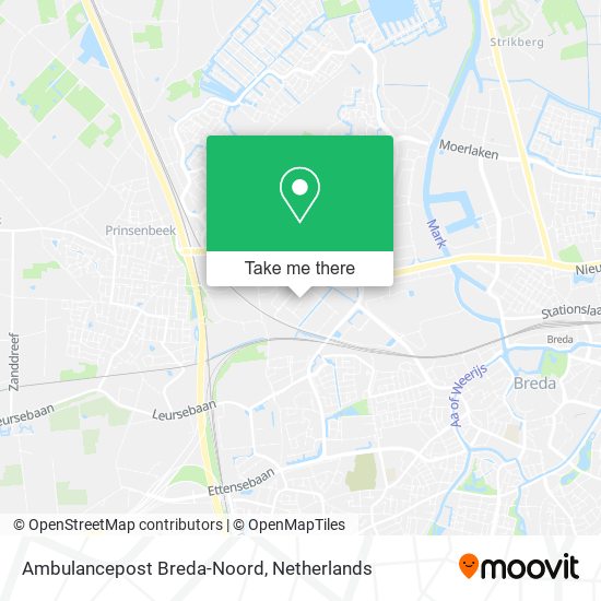 Ambulancepost Breda-Noord Karte