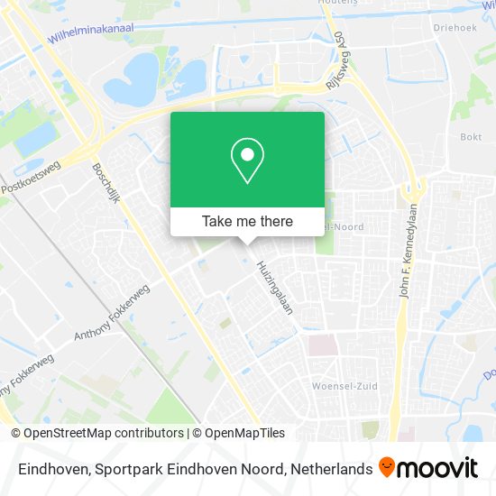 Eindhoven, Sportpark Eindhoven Noord Karte