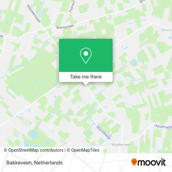 Bakkeveen map