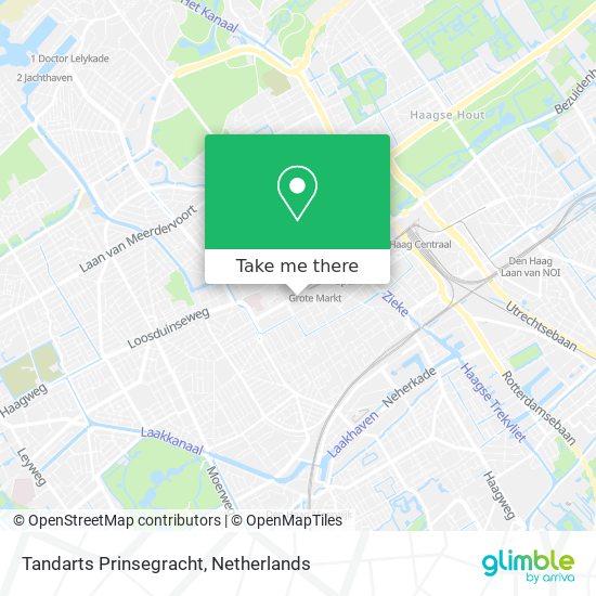 Tandarts Prinsegracht map