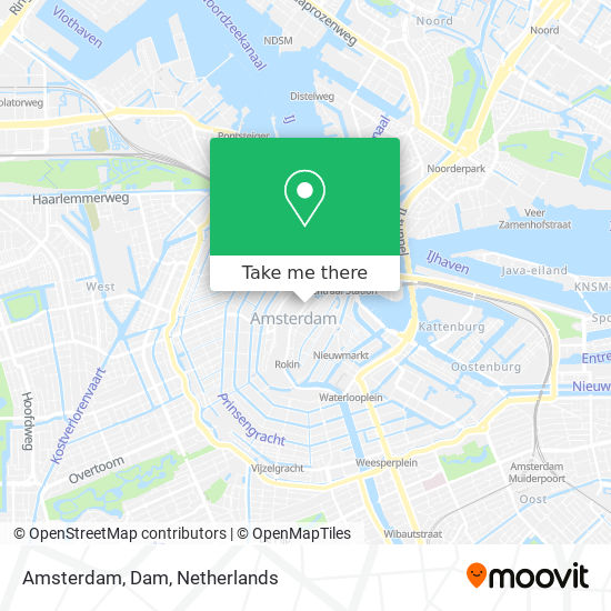 Amsterdam, Dam Karte