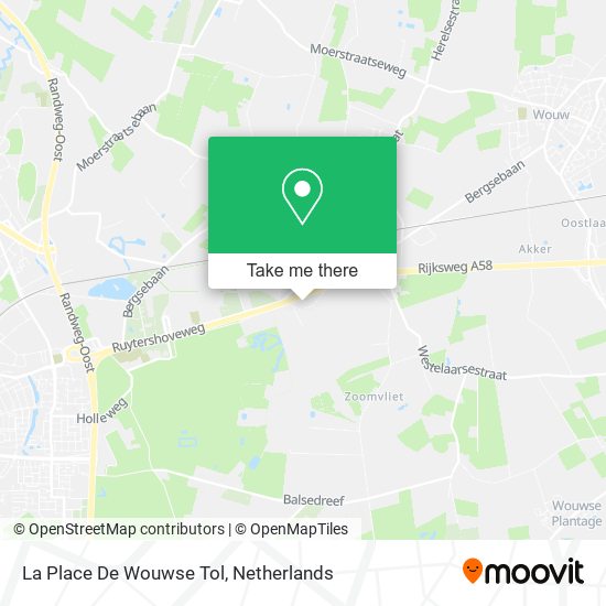 La Place De Wouwse Tol map