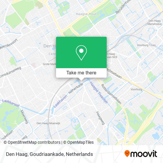 Den Haag, Goudriaankade Karte