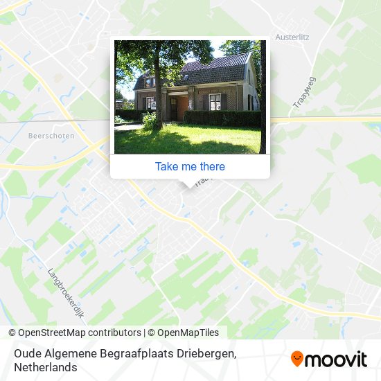 Oude Algemene Begraafplaats Driebergen map