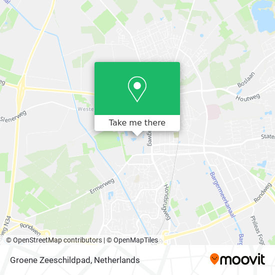 Groene Zeeschildpad map