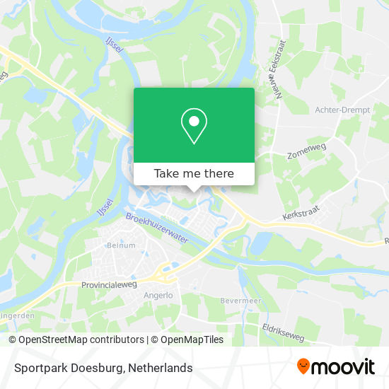 Sportpark Doesburg map