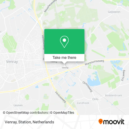 Venray, Station map