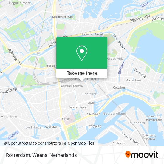 Rotterdam, Weena map