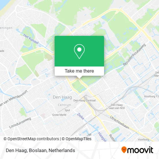Den Haag, Boslaan map