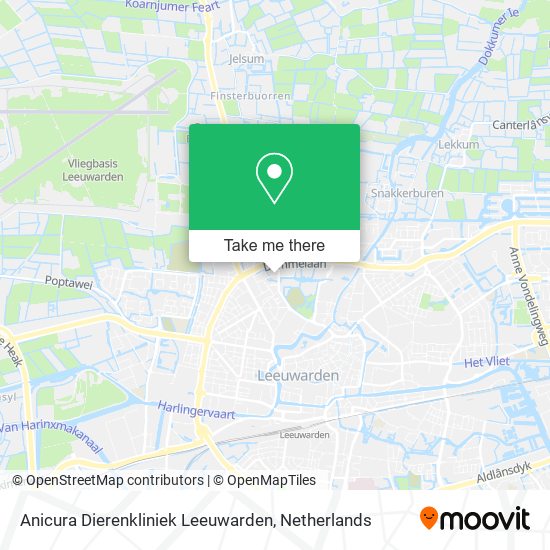 Anicura Dierenkliniek Leeuwarden map