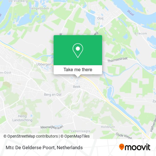 Mtc De Gelderse Poort map