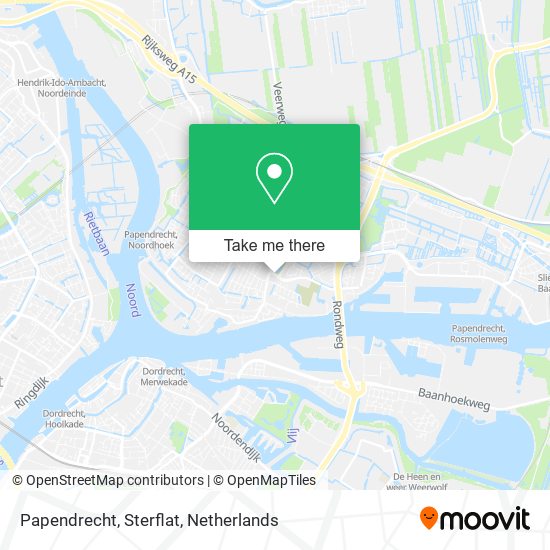 Papendrecht, Sterflat Karte