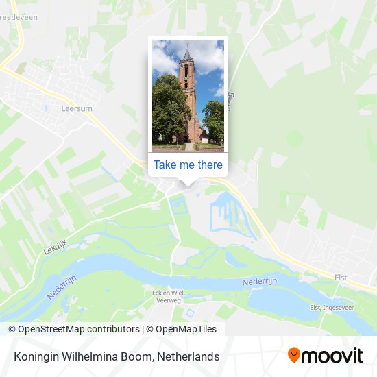 Koningin Wilhelmina Boom map