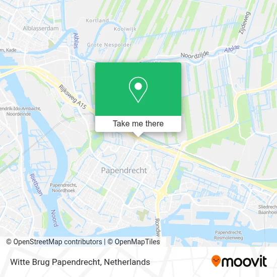 Witte Brug Papendrecht map