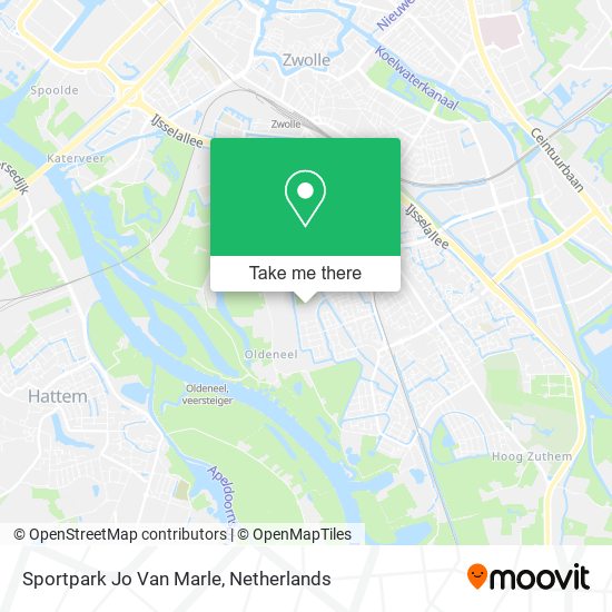 Sportpark Jo Van Marle map