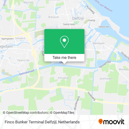 Finco Bunker Terminal Delfzijl map