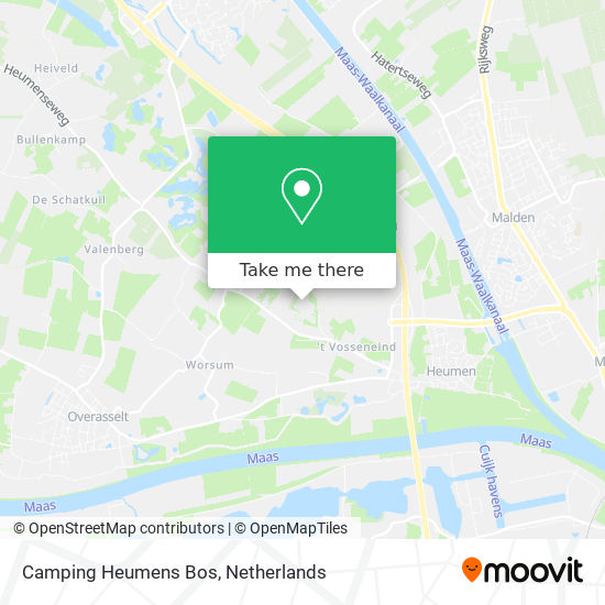 Camping Heumens Bos map