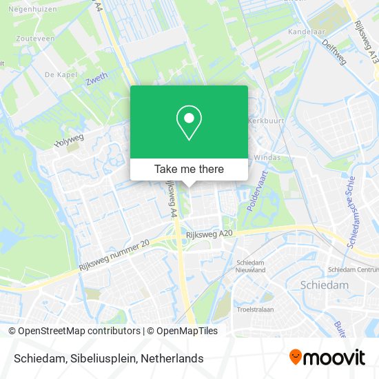 Schiedam, Sibeliusplein map