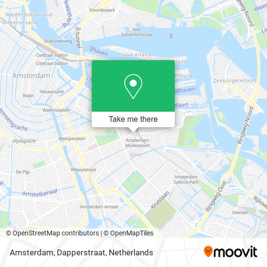 Amsterdam, Dapperstraat Karte