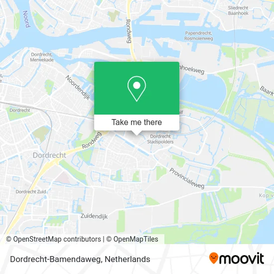 Dordrecht-Bamendaweg map
