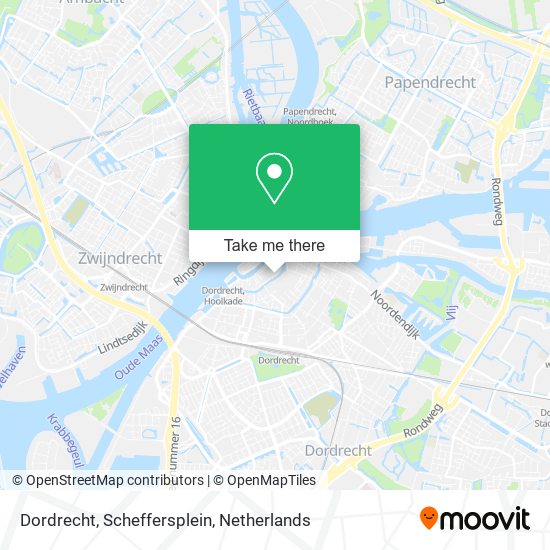 Dordrecht, Scheffersplein Karte