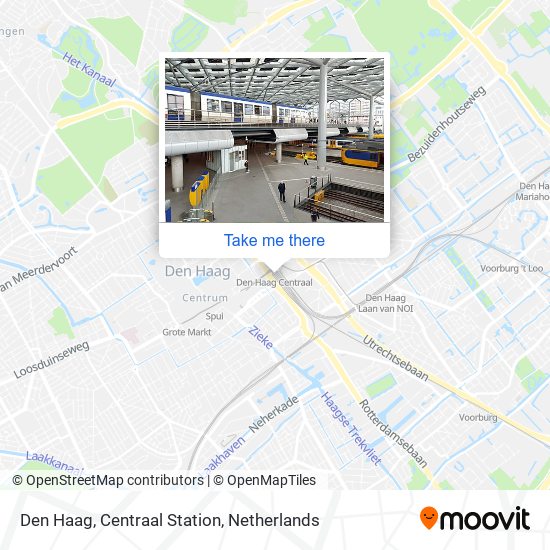 Den Haag, Centraal Station Karte