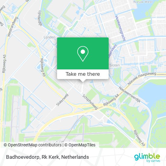 Badhoevedorp, Rk Kerk Karte