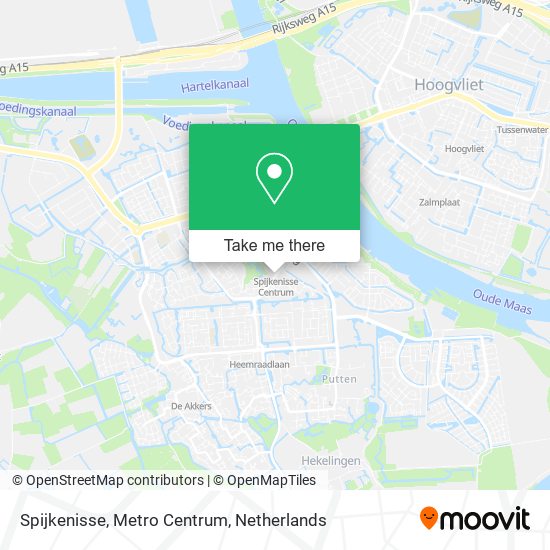 Spijkenisse, Metro Centrum map