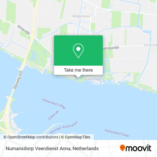Numansdorp Veerdienst Anna map