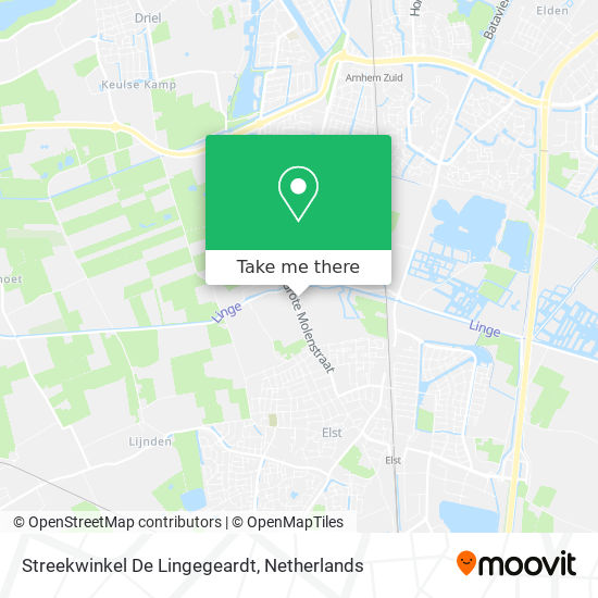 Streekwinkel De Lingegeardt Karte