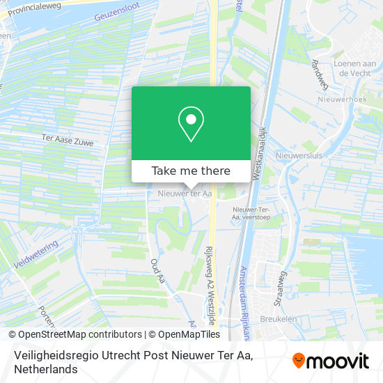 Veiligheidsregio Utrecht Post Nieuwer Ter Aa map