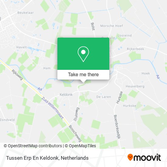 Tussen Erp En Keldonk map