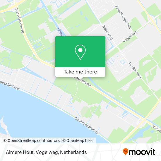 Almere Hout, Vogelweg Karte