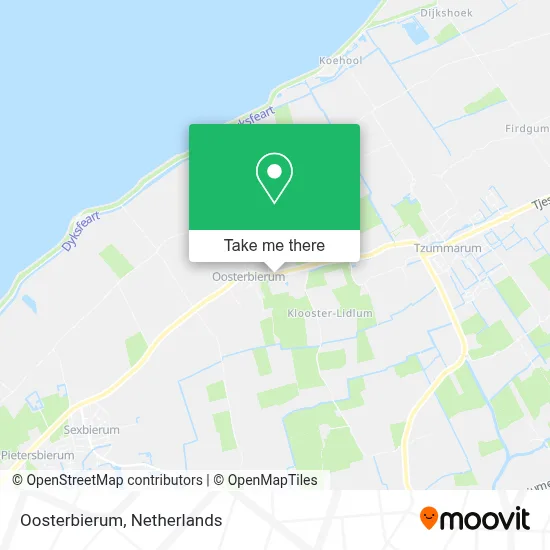 Oosterbierum map