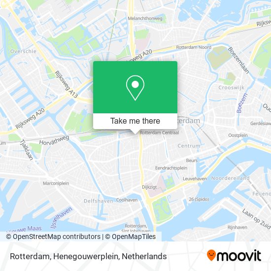Rotterdam, Henegouwerplein Karte