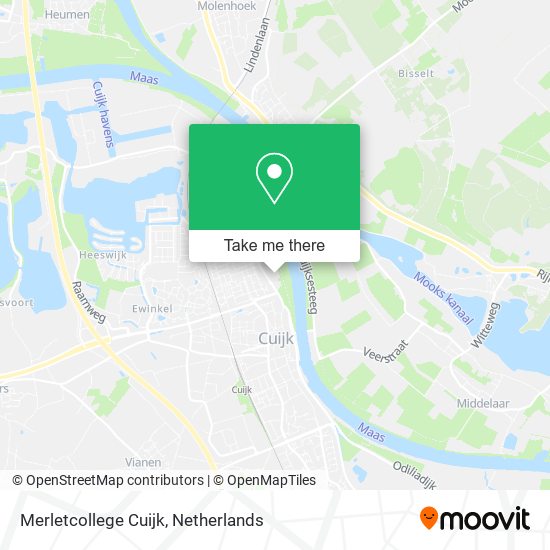 Merletcollege Cuijk map