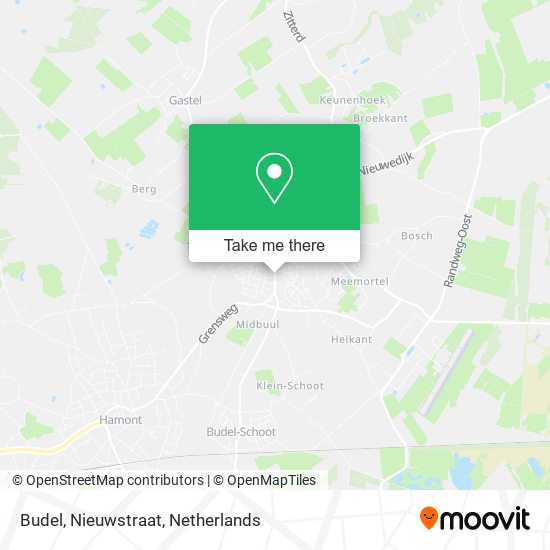 Budel, Nieuwstraat Karte