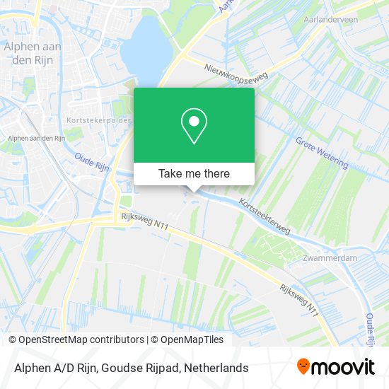 Alphen A/D Rijn, Goudse Rijpad Karte